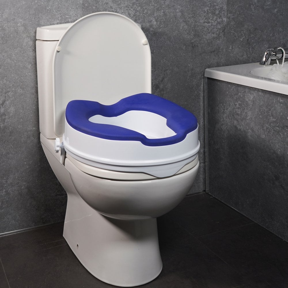 4 Inch Senator Plastic Raised Toilet Seat TPR Padding