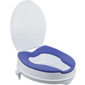 4 Inch Senator Plastic Raised Toilet Seat TPR Padding and Lid