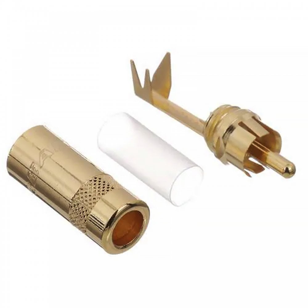 NYS352AG Premium RCA Phono Connector Plug Gold Plated