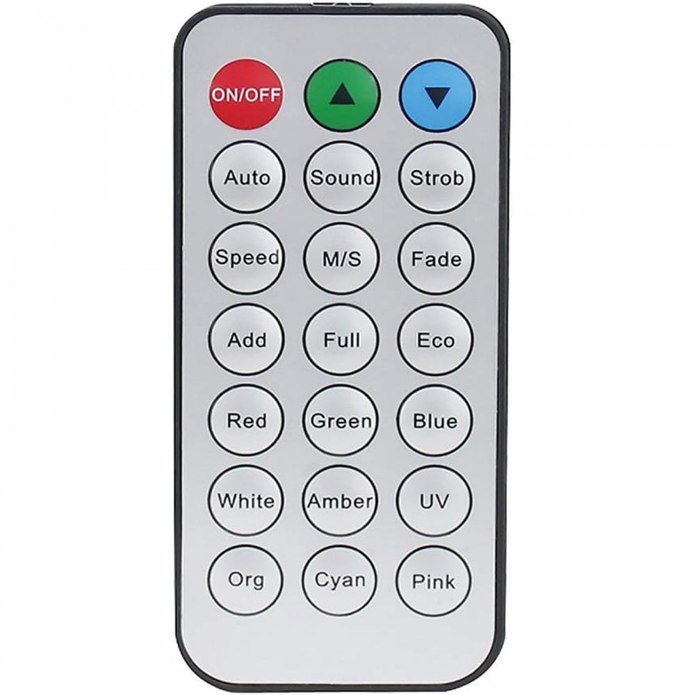 IR Remote for LEDJ QB1 RGBA HEX Uplighting Effects IRC V2.0