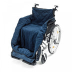 Wheelchair Cosy Fleece-Lined Navy Blue WaterProof Blank Fleece