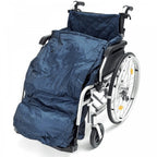Wheelchair Cosy Fleece-Lined Navy Blue WaterProof Blank Fleece