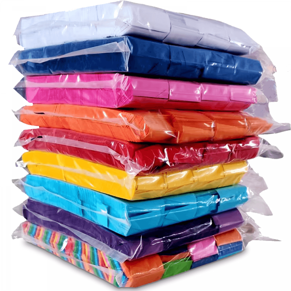 Loose Confetti 17 x 55mm Coloured Options 1kg
