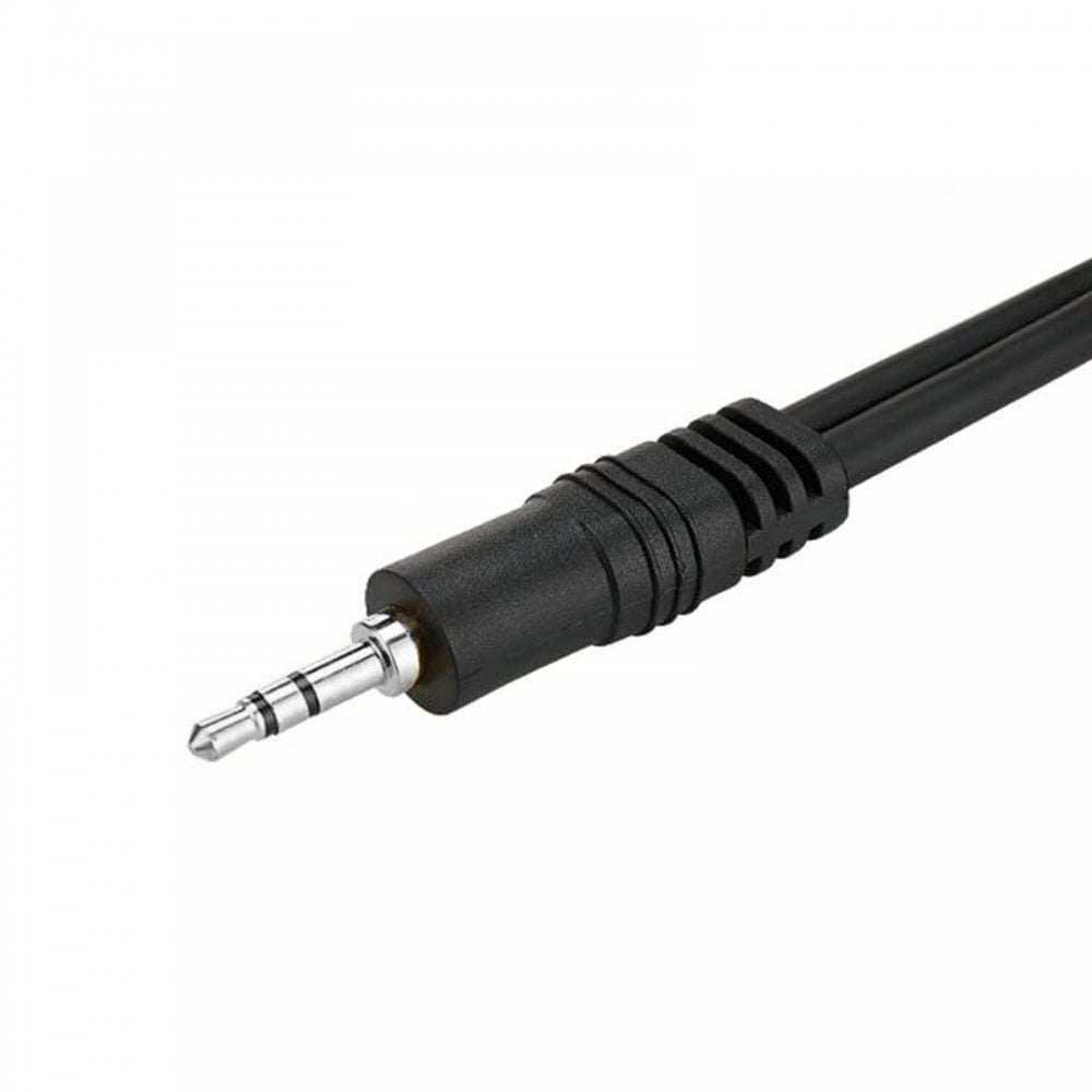 3.5mm Stereo Plug to 2 x 6.3mm Mono Plugs Lead