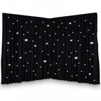 Pro LEDJ Star Cloth Drape Lighting Systems Including Controller