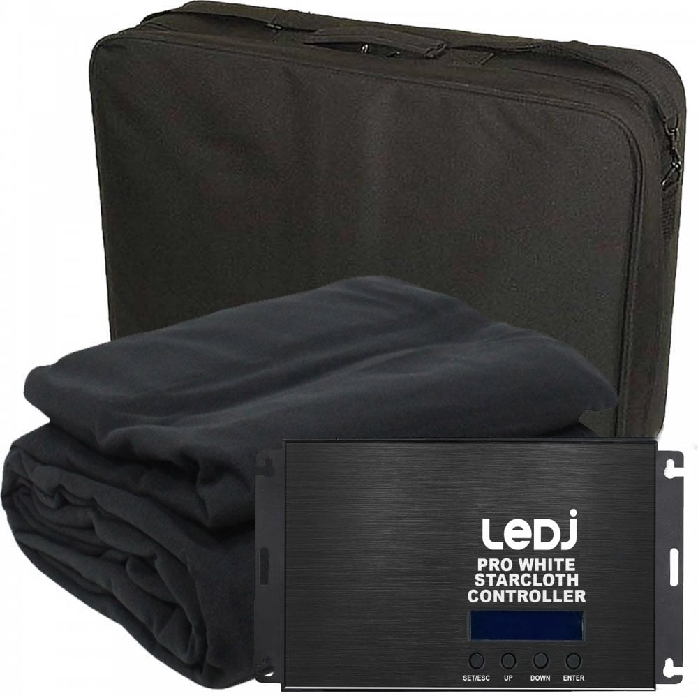 Pro LEDJ Star Cloth Drape Lighting Systems Including Controller