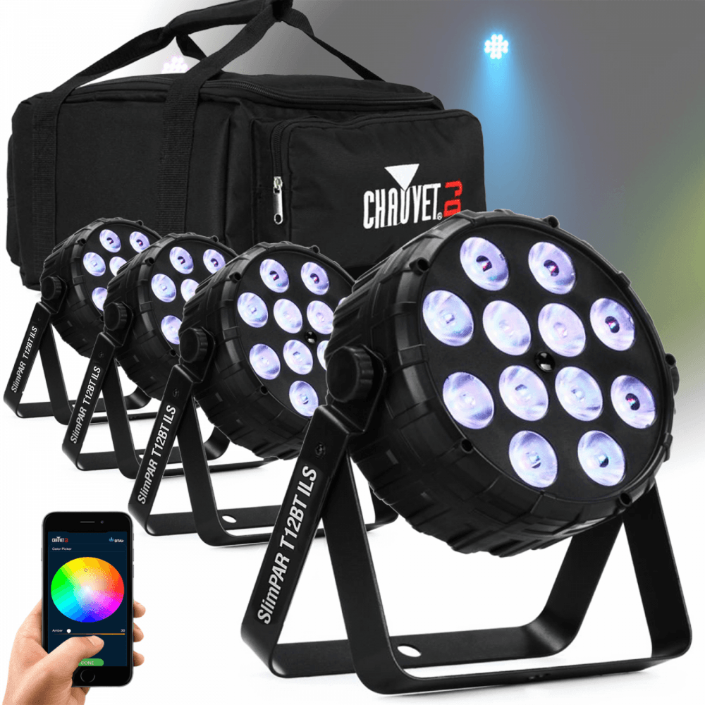 SlimPAR T12 BT ILS RGB LED Par Can Package