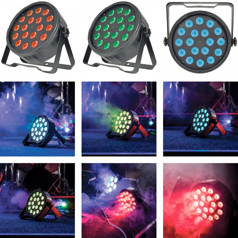 Par100 18 Tri LED Par Light Fixture inc Remote