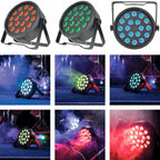 4x Par100 18 Tri LED Par Light Fixture inc Remote