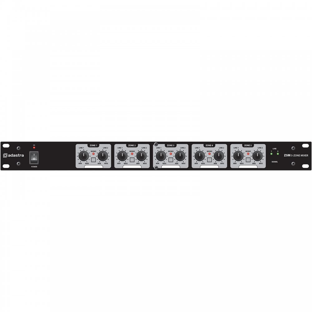 Z5M 5 Zone Mixer Rack Mountable Five-Zone Distribution