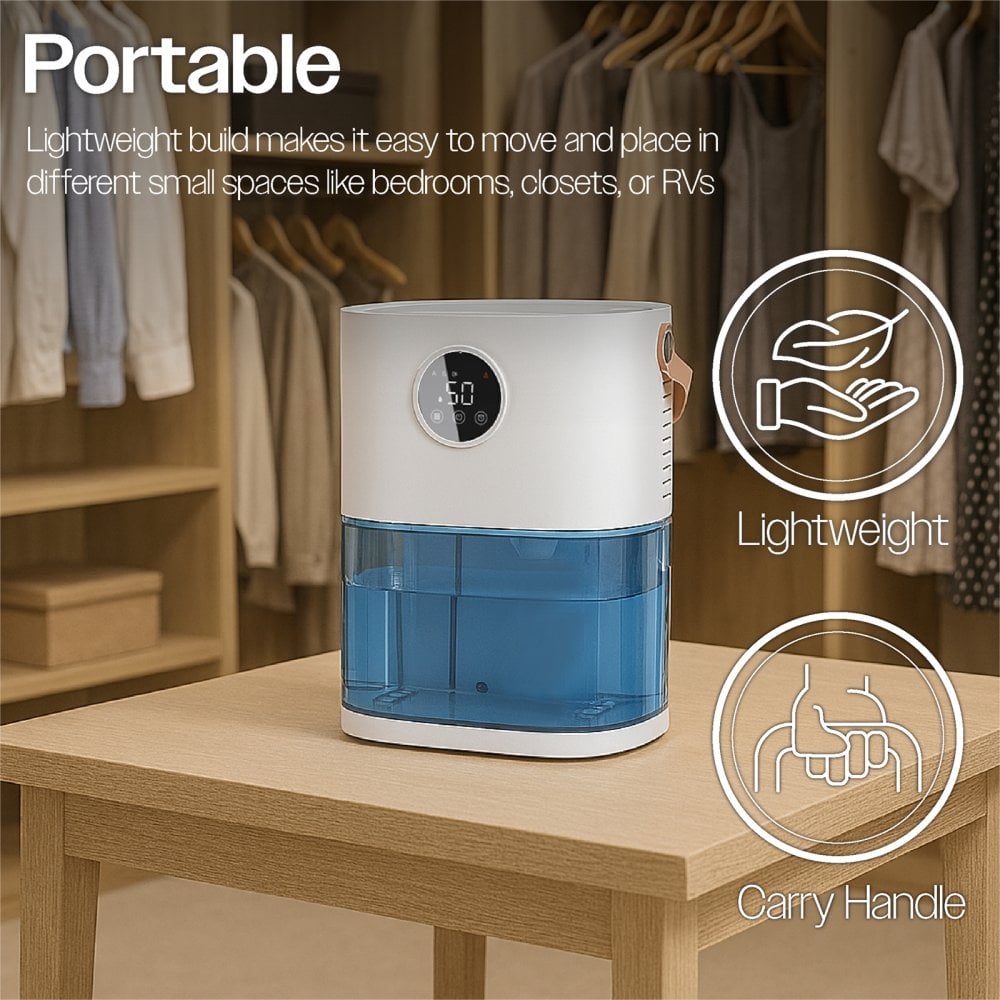 Compact 430ml Per Day Smart Dehumidifier Ultra Quiet