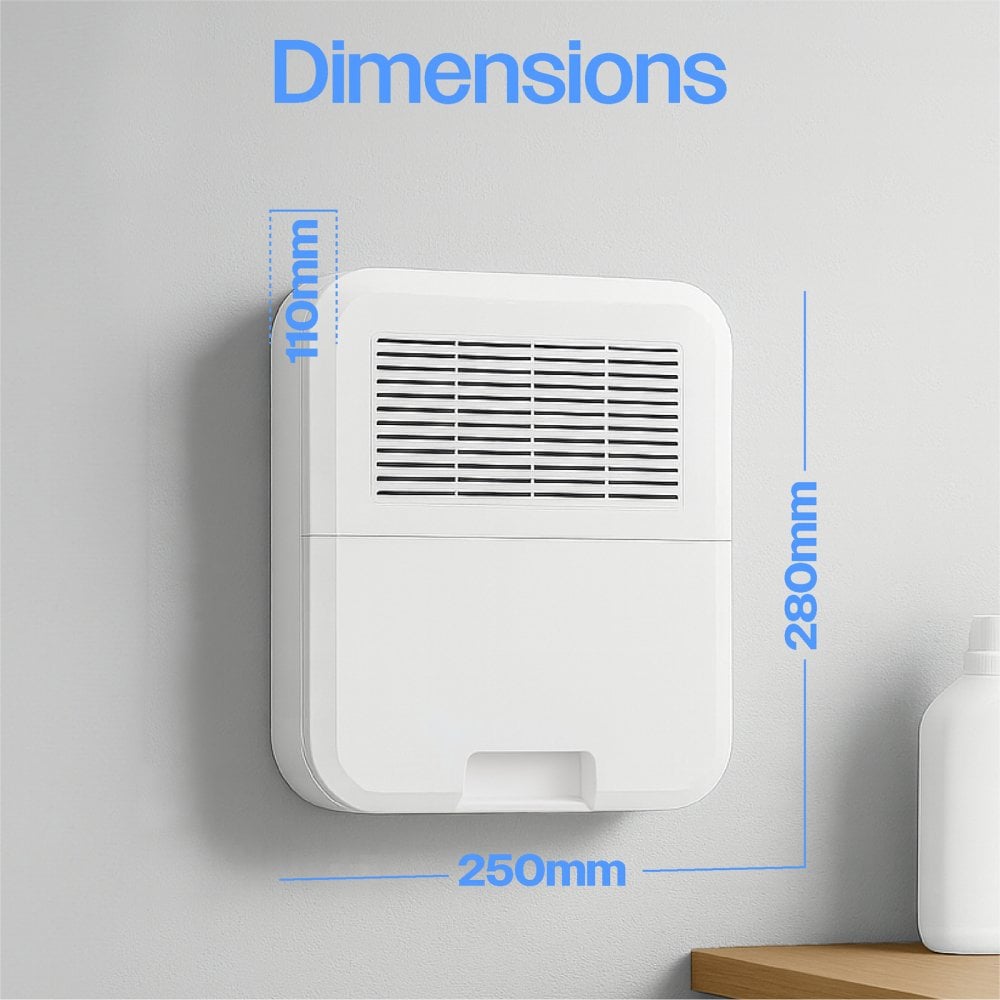 Wall or Freestanding 500ml Per Day Smart Dehumidifier Peltier