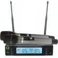 Twin UHF Hand Held Wireless Radio Microphones CH70