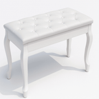 White Piano or Keyboard Bench