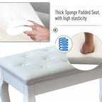 White Piano or Keyboard Bench