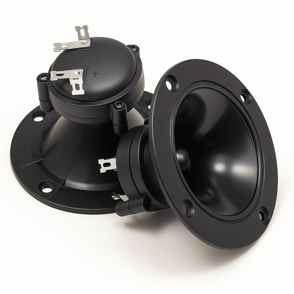 Pair of Round Piezo Horn Tweeter 35 Watt RMS