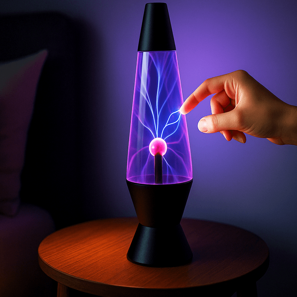 Retro 60s-70s Plasma Rocket Lamp Ligthning Effect