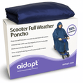 Waterproof Light Weight Rain Coat Mobility Scooter Hooded Cape Mac Poncho