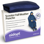Waterproof Light Weight Rain Coat Mobility Scooter Hooded Cape Mac Poncho