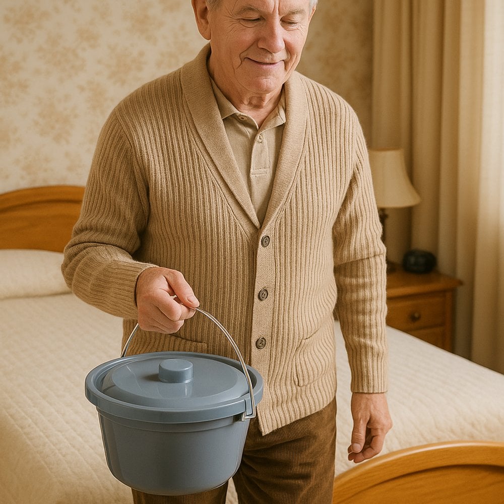7.5L Commode Bucket and Lid