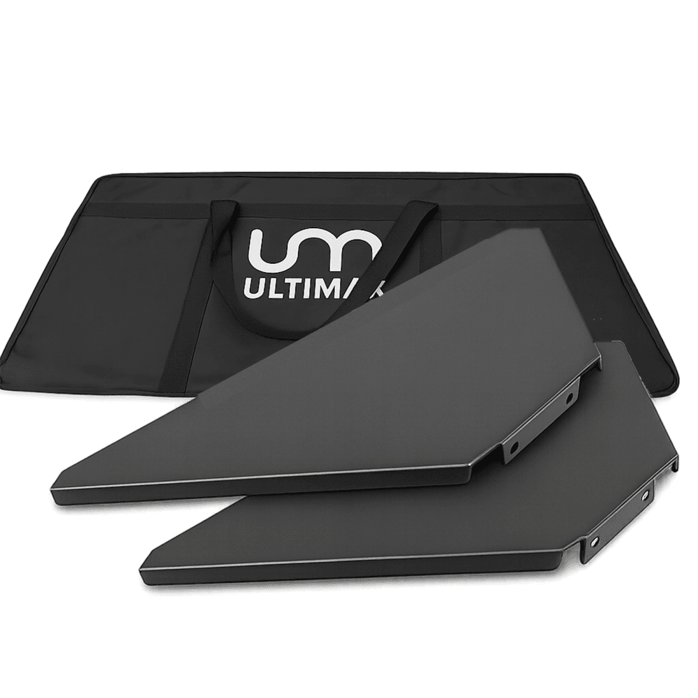 Pair of DJ Booth Corners in Black with Case