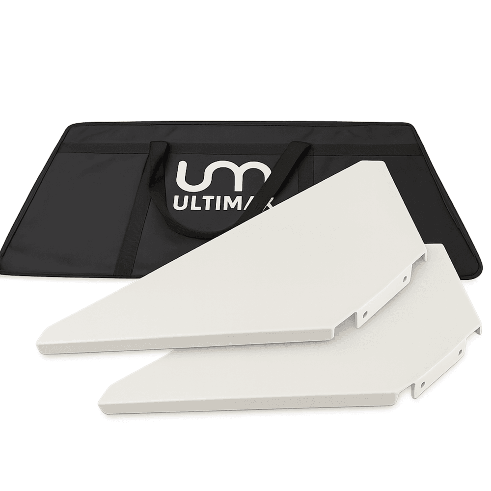 Pair of DJ Booth Corners in White with Case