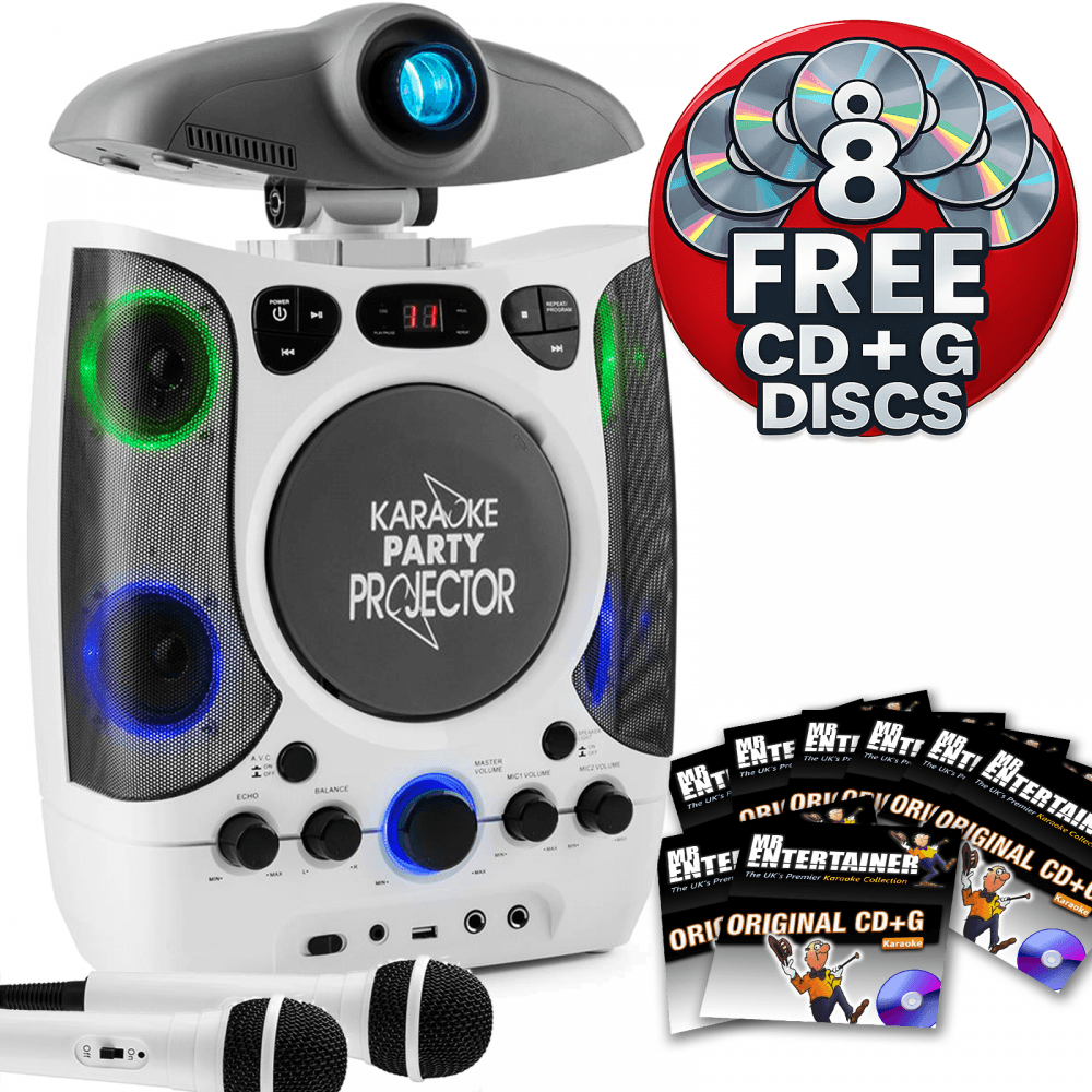 Karaoke Machine with LCD Projector Package