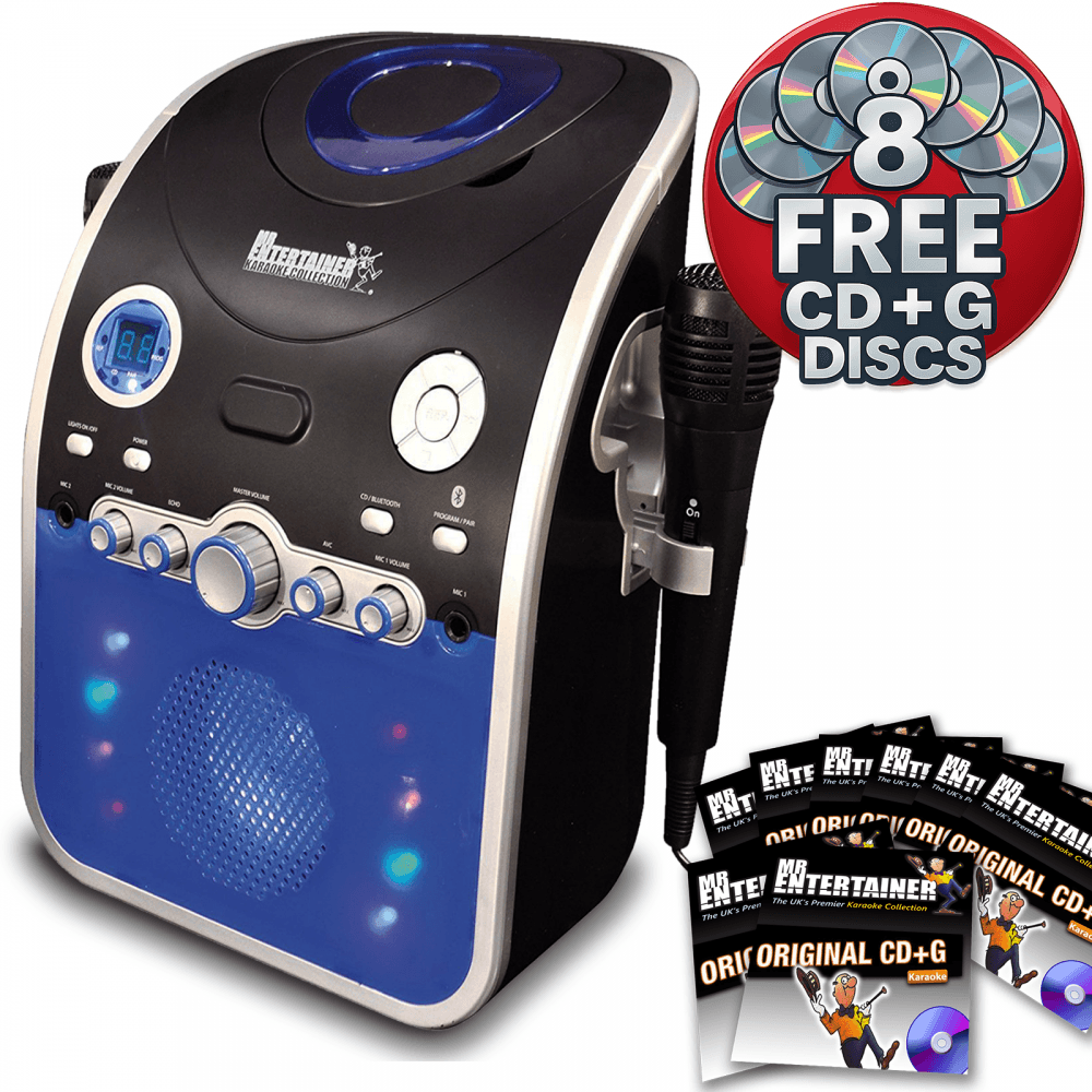 Karaoke Machine with Flashing Party Lights Package