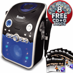 Karaoke Machine with Flashing Party Lights Package