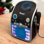 Karaoke Machine with Flashing Party Lights Package