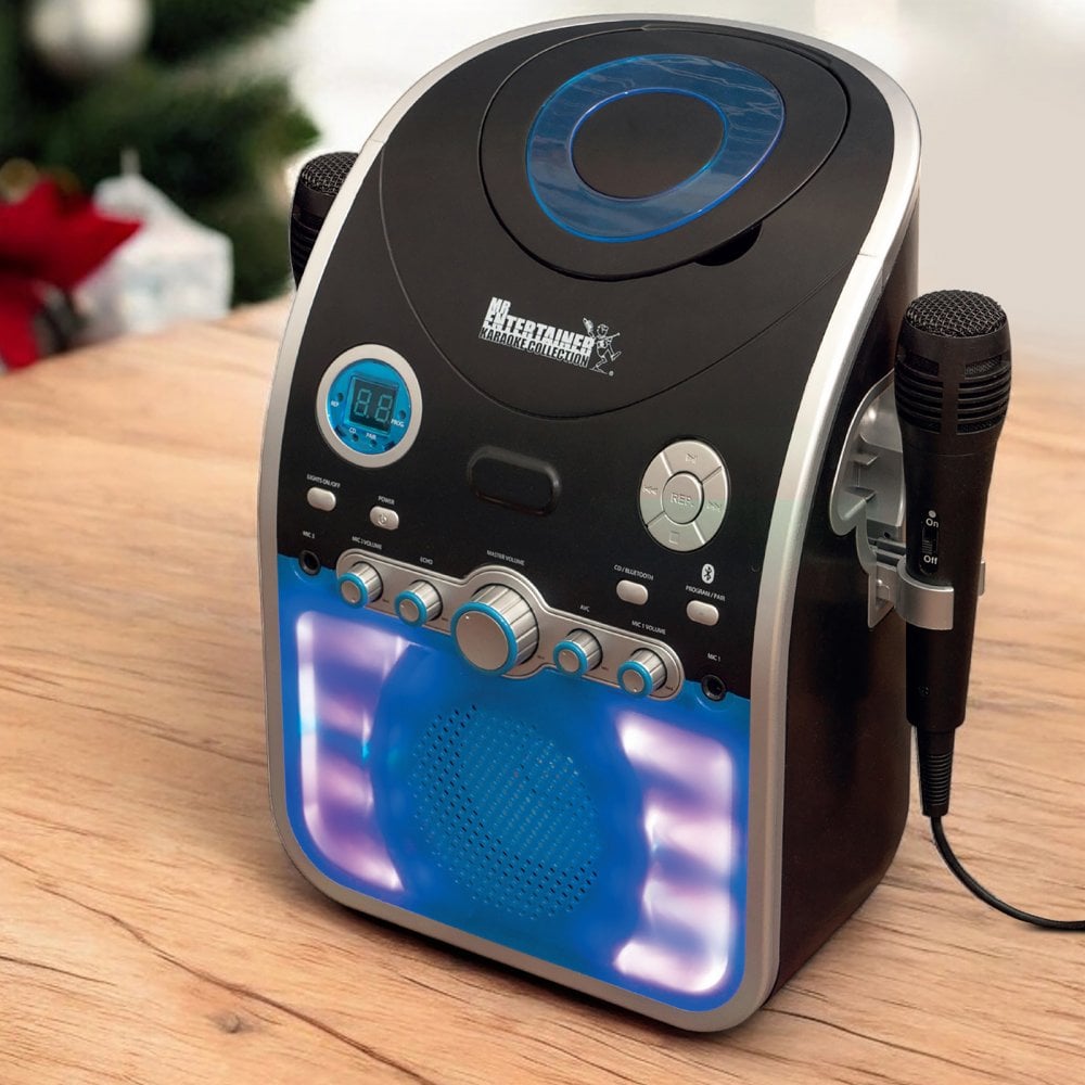 Karaoke Machine with Flashing Party Lights Package