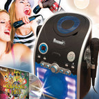 Karaoke Machine with Flashing Party Lights Package