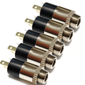 Pack of 5 3.5mm Stereo Jack Chassis Socket