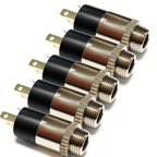 Pack of 5 3.5mm Stereo Jack Chassis Socket