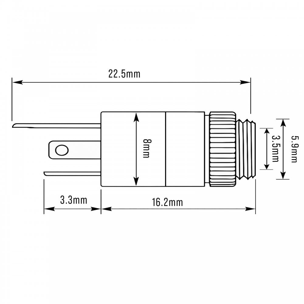 Pack of 5 3.5mm Stereo Jack Chassis Socket