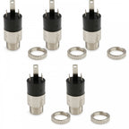 Pack of 5 3.5mm Stereo Jack Chassis Socket