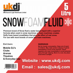4 x 5L UK Snow Fluid For Artificial Snowflake Effect Machines