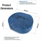 Oval Shaped Donut Fleece Support Cushion
