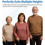 Ergonomic Extending Walking Stick 10 Height Adjustments