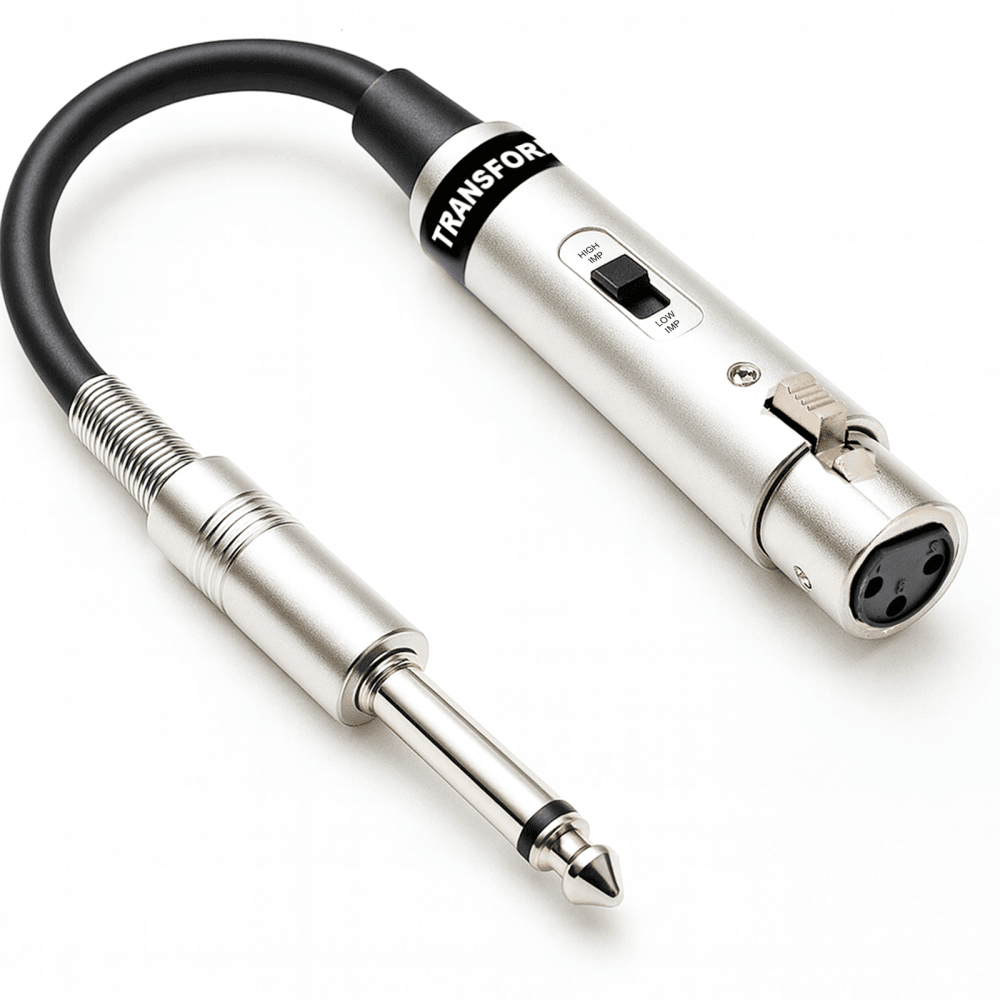 Microphone Matching Transformer Dual Impedance Adapter