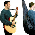 Full Size Black Acoustic Guitar with Bag and Strap