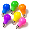 LED GLS ES Light Bulbs 6w Multi Coloured Lamps Festoon Home