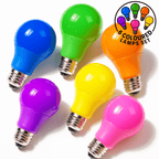 LED GLS ES Light Bulbs 6w Multi Coloured Lamps Festoon Home