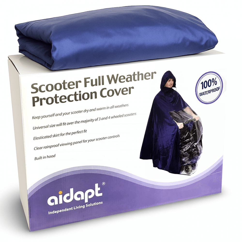 Lightweight Rain Coat Mobility Scooter Hooded Cape Mac Waterproof Poncho