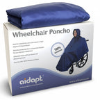Wheelchair Rain Cover Warm Dry Poncho Waterproof Cape Hood Universal
