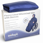 Wheelchair Cosy Fleece-Lined Navy Blue WaterProof Protector