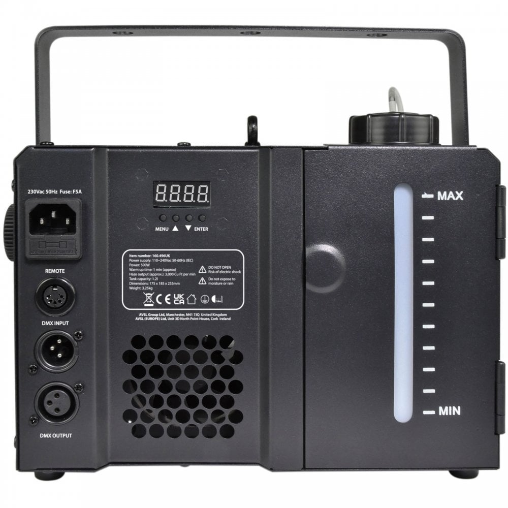Zephyr V2 Haze Machine 500W with Wireless Remote