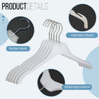 20pcs Strong Plastic Clothes Hangers for Tops, Shirts, Dresses