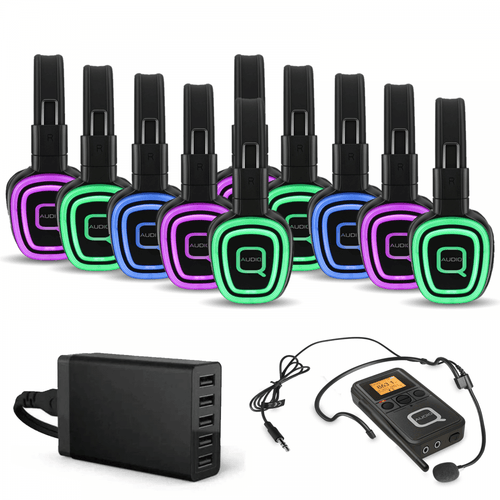 10 Way Silent Disco Headphones BTX Bundle