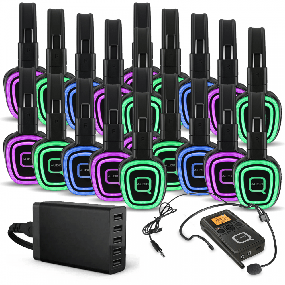 20 Way Silent Disco Headphones BTX Bundle